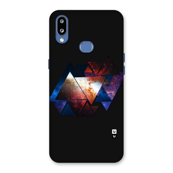 Fire Galaxy Triangles Back Case for Galaxy M01s