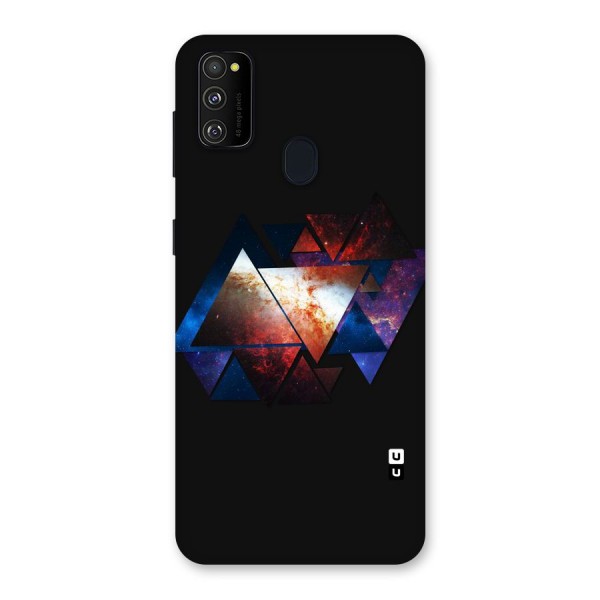 Fire Galaxy Triangles Back Case for Galaxy M21