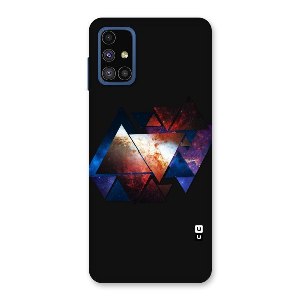 Fire Galaxy Triangles Back Case for Galaxy M51