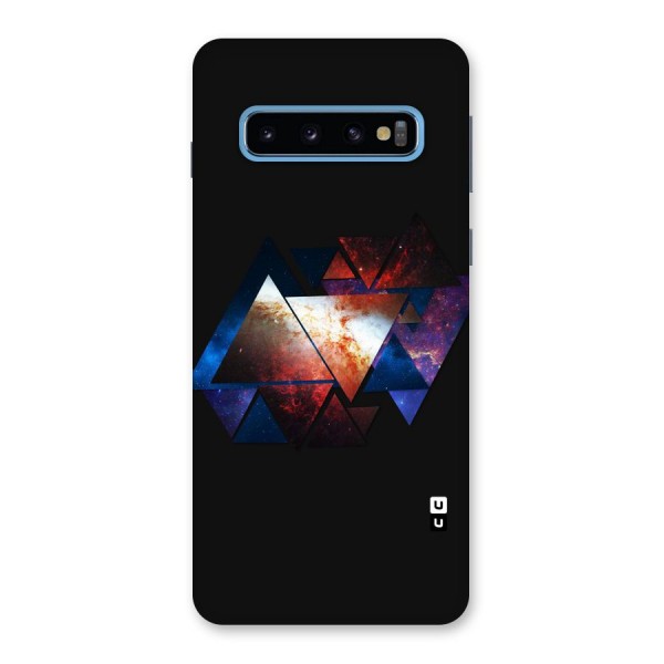 Fire Galaxy Triangles Back Case for Galaxy S10