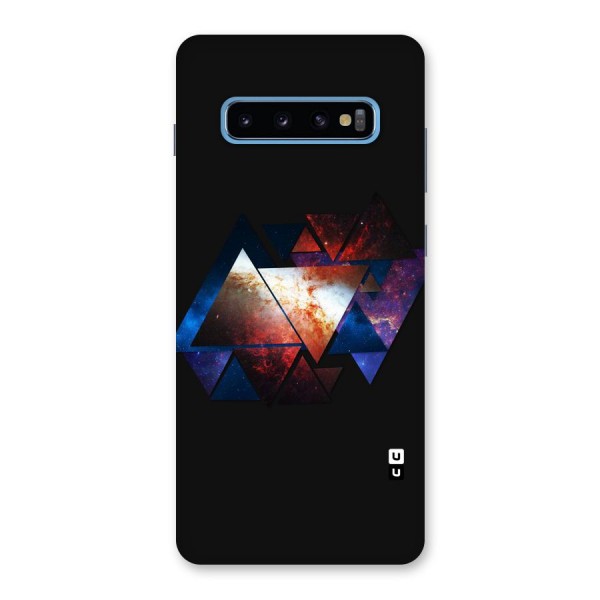 Fire Galaxy Triangles Back Case for Galaxy S10 Plus