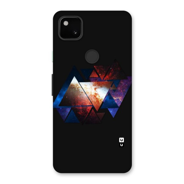 Fire Galaxy Triangles Back Case for Google Pixel 4a