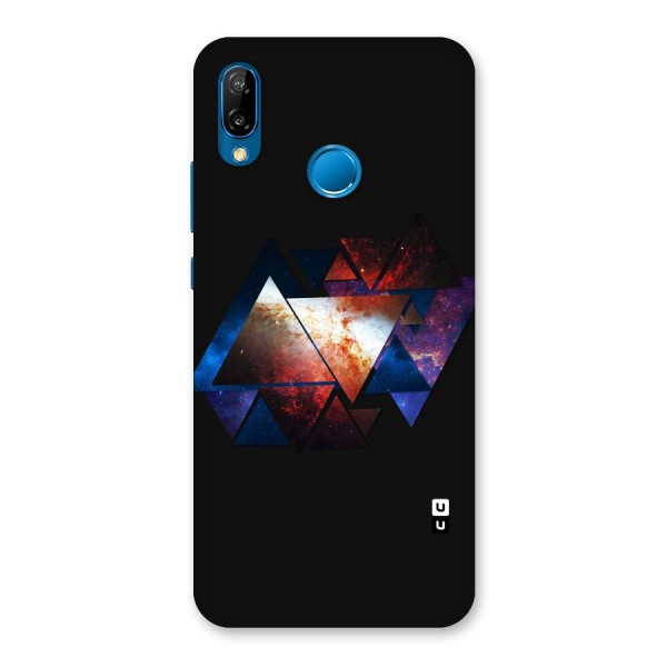 Fire Galaxy Triangles Back Case for Huawei P20 Lite