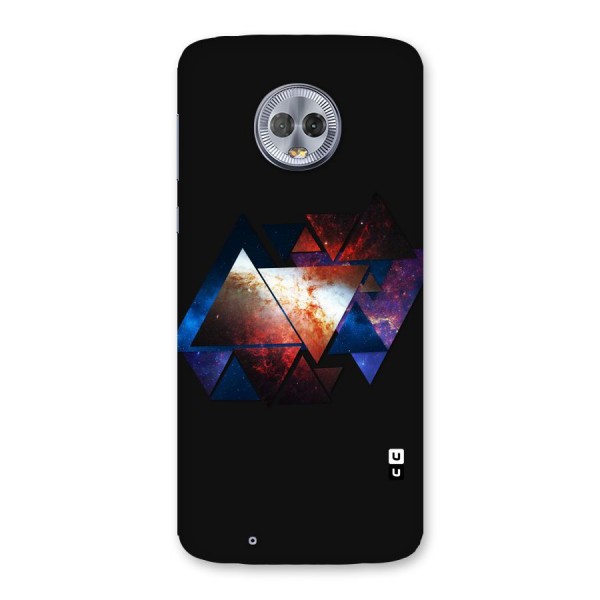 Fire Galaxy Triangles Back Case for Moto G6