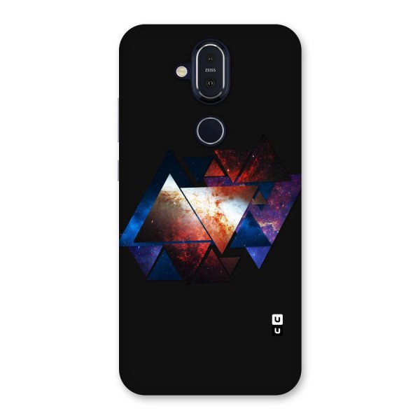 Fire Galaxy Triangles Back Case for Nokia 8.1