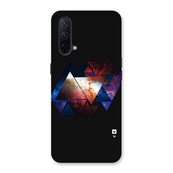Fire Galaxy Triangles Back Case for OnePlus Nord CE 5G