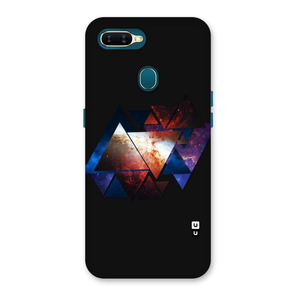 Fire Galaxy Triangles Back Case for Oppo A12