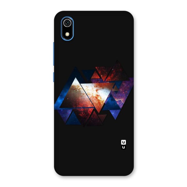 Fire Galaxy Triangles Back Case for Redmi 7A