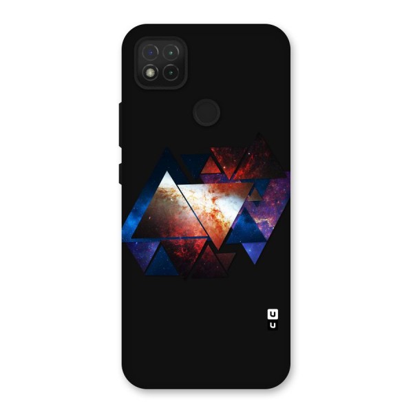 Fire Galaxy Triangles Back Case for Redmi 9C