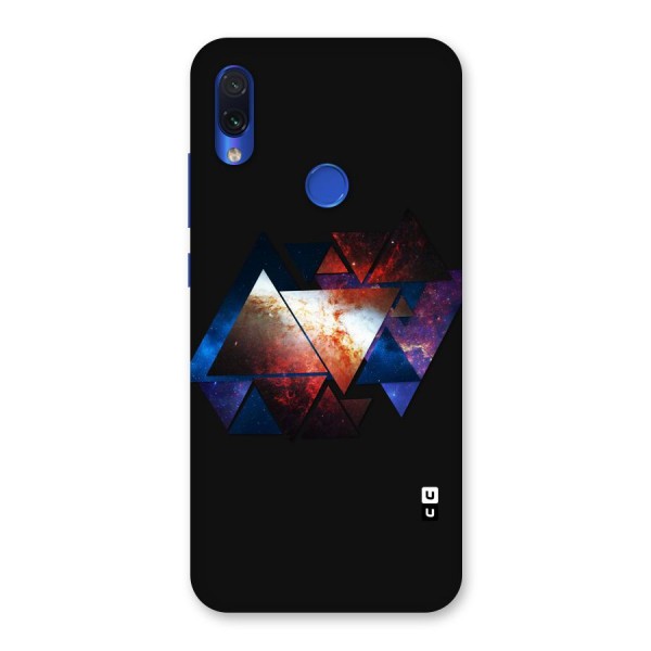 Fire Galaxy Triangles Back Case for Redmi Note 7