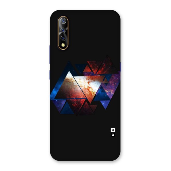 Fire Galaxy Triangles Back Case for Vivo S1