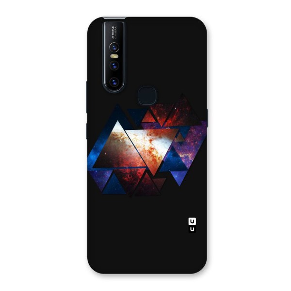 Fire Galaxy Triangles Back Case for Vivo V15