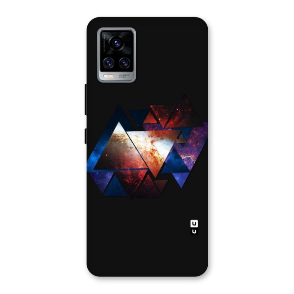 Fire Galaxy Triangles Back Case for Vivo V20 Pro