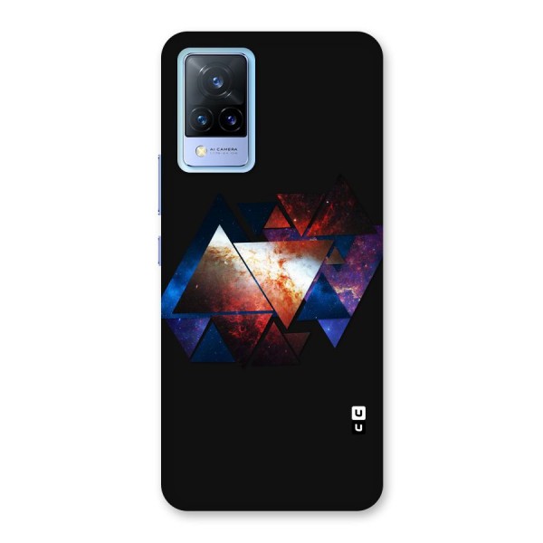 Fire Galaxy Triangles Back Case for Vivo V21 5G