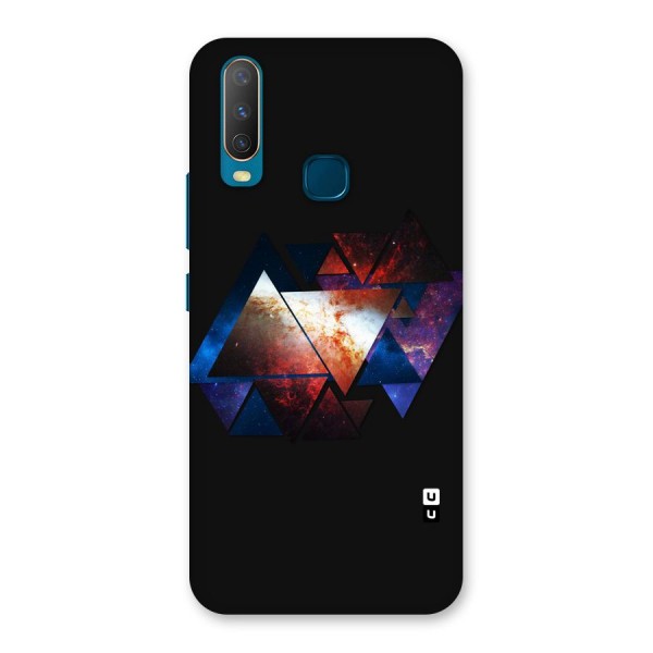 Fire Galaxy Triangles Back Case for Vivo Y15