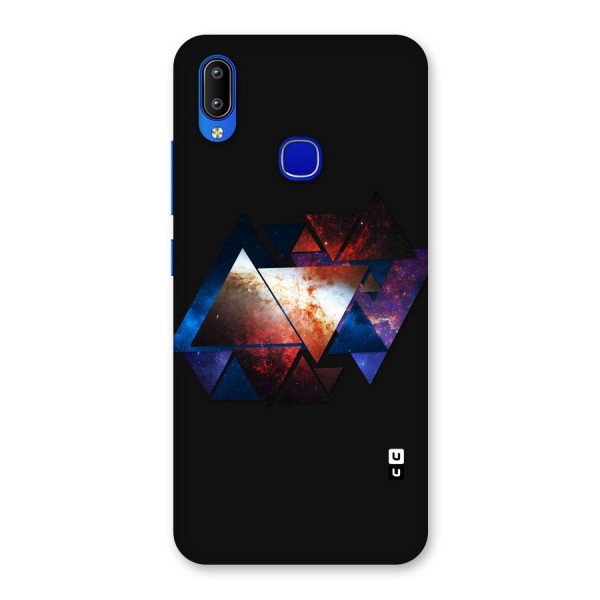 Fire Galaxy Triangles Back Case for Vivo Y91