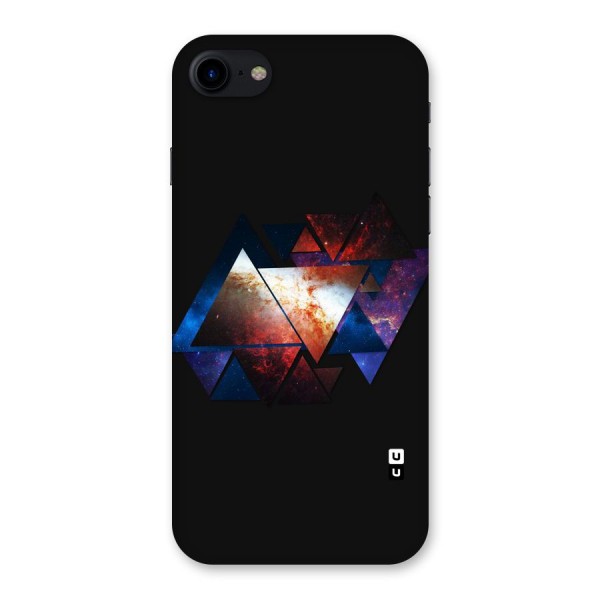 Fire Galaxy Triangles Back Case for iPhone SE 2020