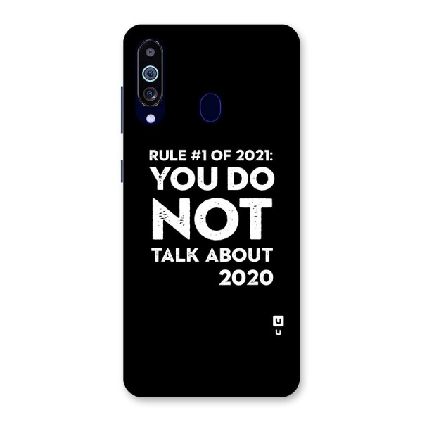 First Rule of 2021 Back Case for Galaxy A60