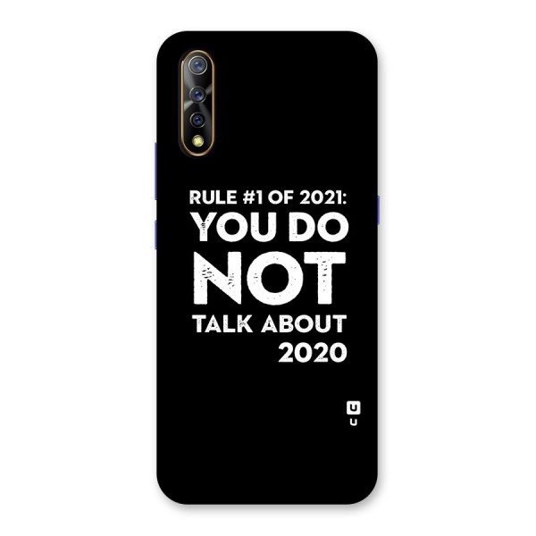 First Rule of 2021 Back Case for Vivo Z1x