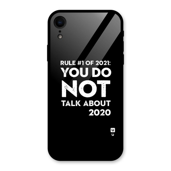 First Rule of 2021 Glass Back Case for XR