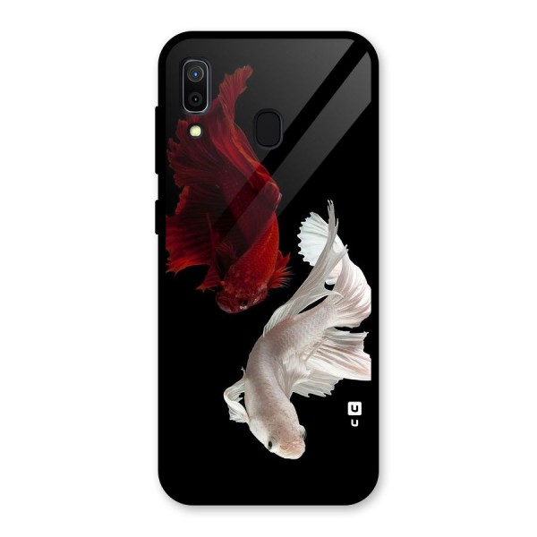 Fish Design Glass Back Case for Galaxy A30