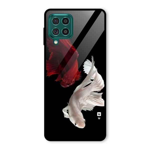 Fish Design Glass Back Case for Galaxy F62