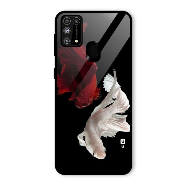 Fish Design Glass Back Case for Galaxy M31