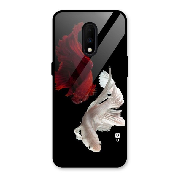 Fish Design Glass Back Case for OnePlus 7