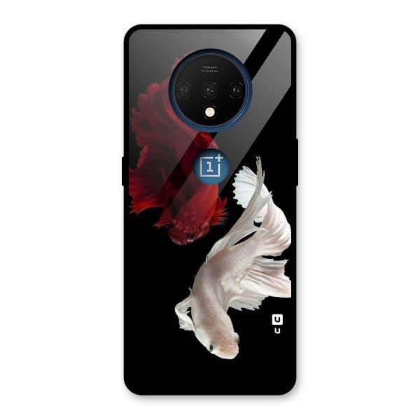 Fish Design Glass Back Case for OnePlus 7T