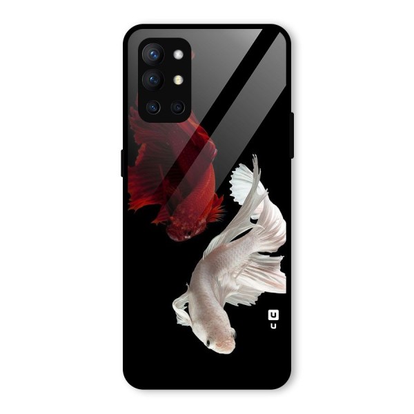 Fish Design Glass Back Case for OnePlus 9R