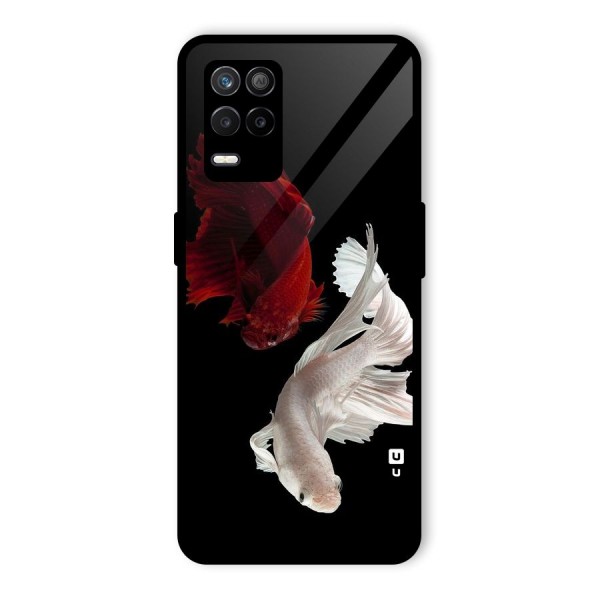 Fish Design Glass Back Case for Realme 9 5G