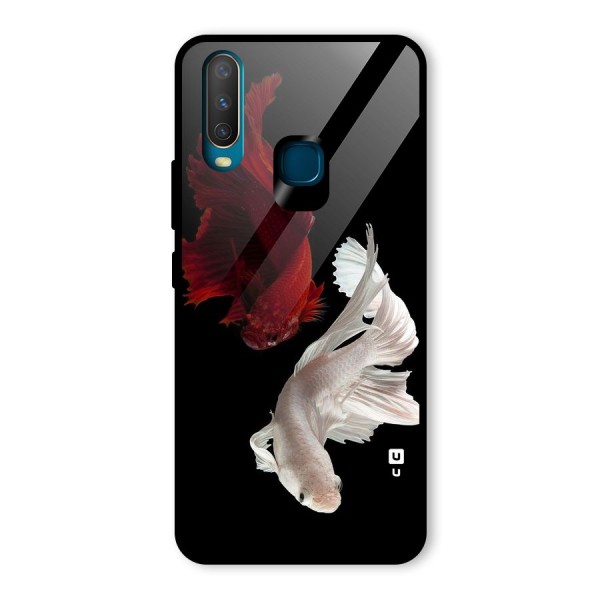 Fish Design Glass Back Case for Vivo Y12