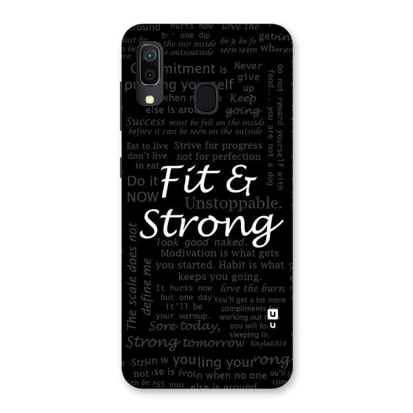 Fit And Strong Back Case for Galaxy A20