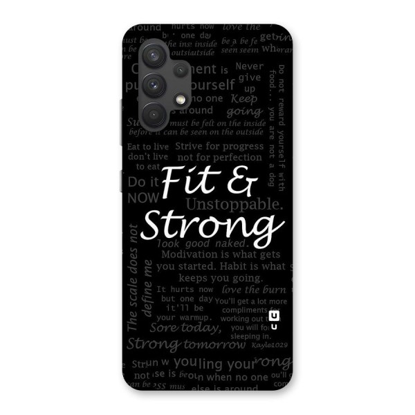 Fit And Strong Back Case for Galaxy A32