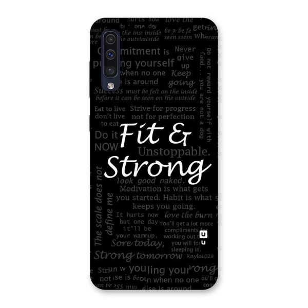 Fit And Strong Back Case for Galaxy A50