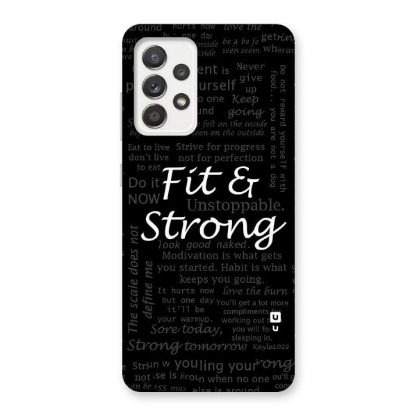 Fit And Strong Back Case for Galaxy A52