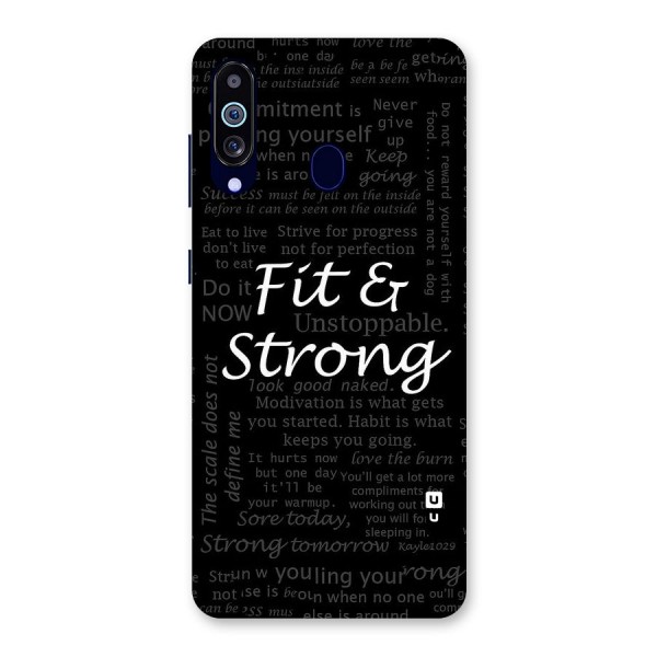 Fit And Strong Back Case for Galaxy A60