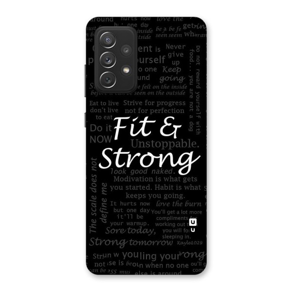 Fit And Strong Back Case for Galaxy A72