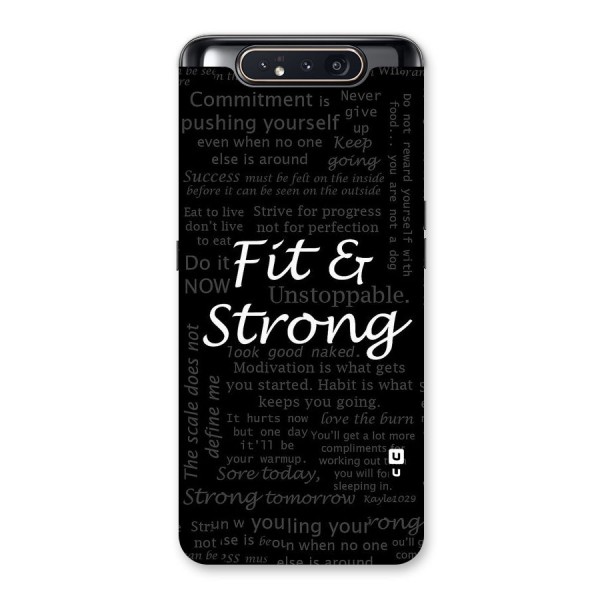 Fit And Strong Back Case for Galaxy A80