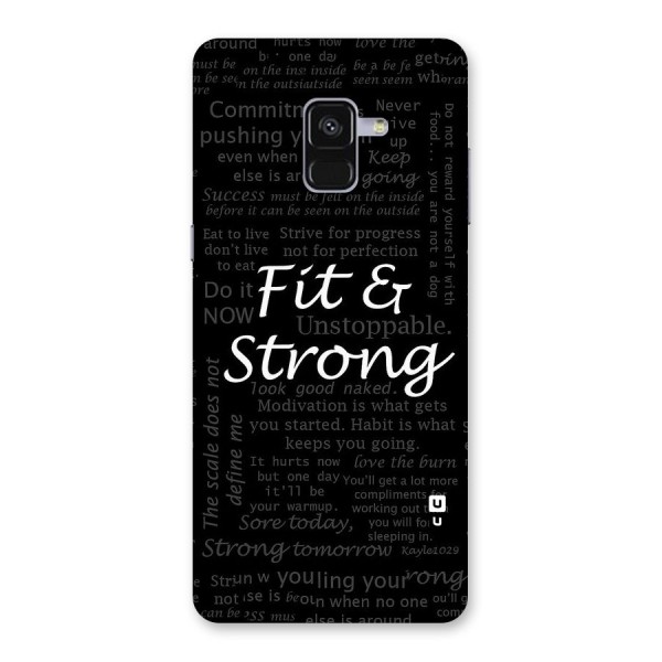 Fit And Strong Back Case for Galaxy A8 Plus