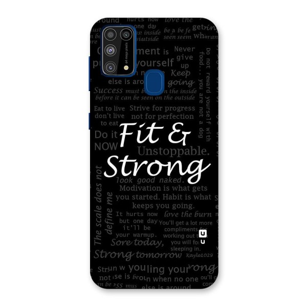 Fit And Strong Back Case for Galaxy F41