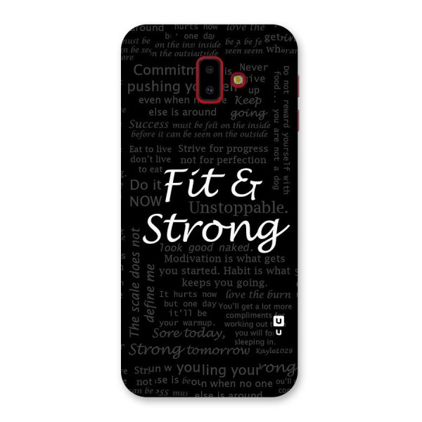 Fit And Strong Back Case for Galaxy J6 Plus