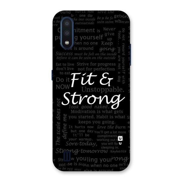 Fit And Strong Back Case for Galaxy M01