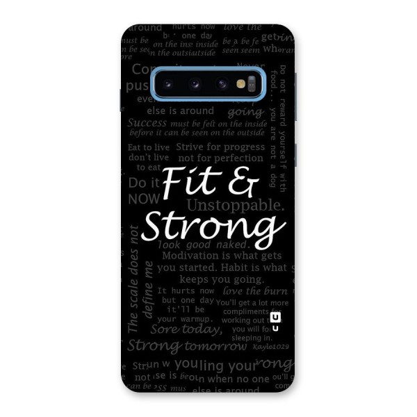 Fit And Strong Back Case for Galaxy S10