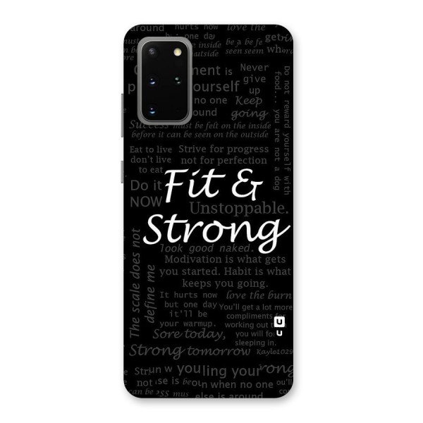 Fit And Strong Back Case for Galaxy S20 Plus