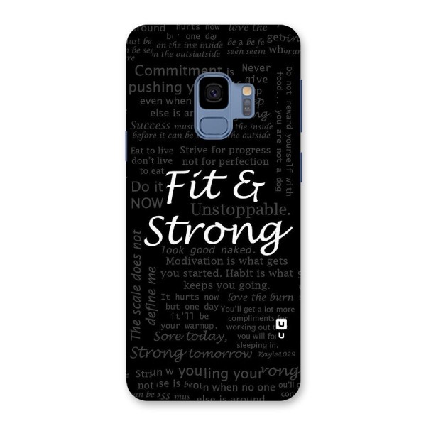 Fit And Strong Back Case for Galaxy S9