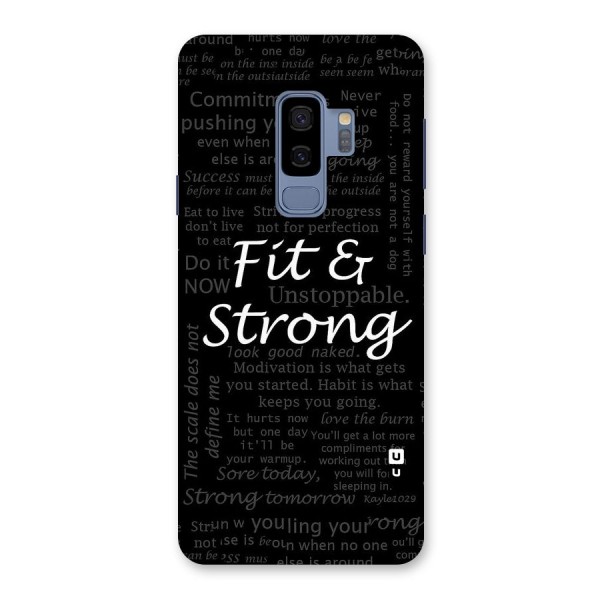 Fit And Strong Back Case for Galaxy S9 Plus