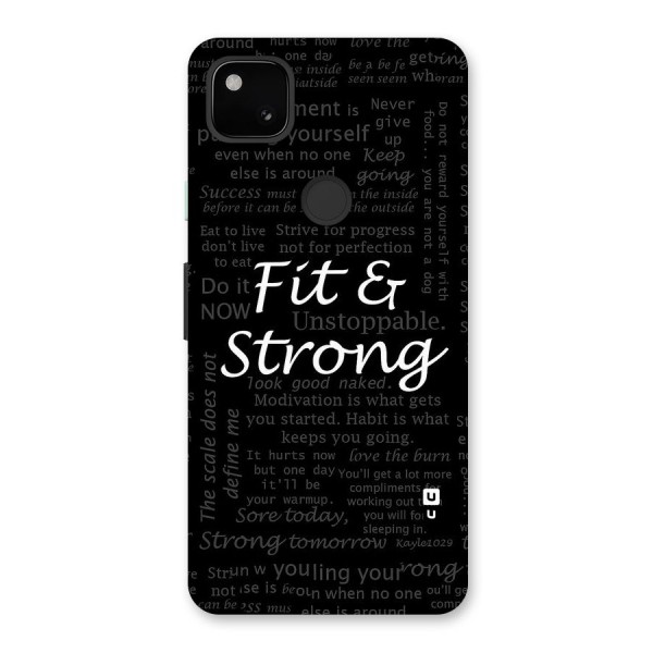 Fit And Strong Back Case for Google Pixel 4a