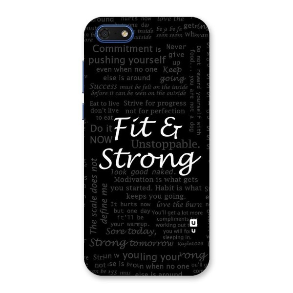 Fit And Strong Back Case for Honor 7s