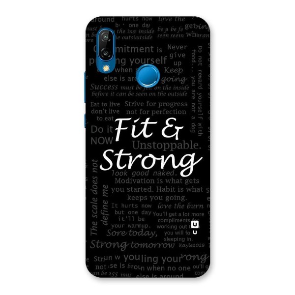 Fit And Strong Back Case for Huawei P20 Lite